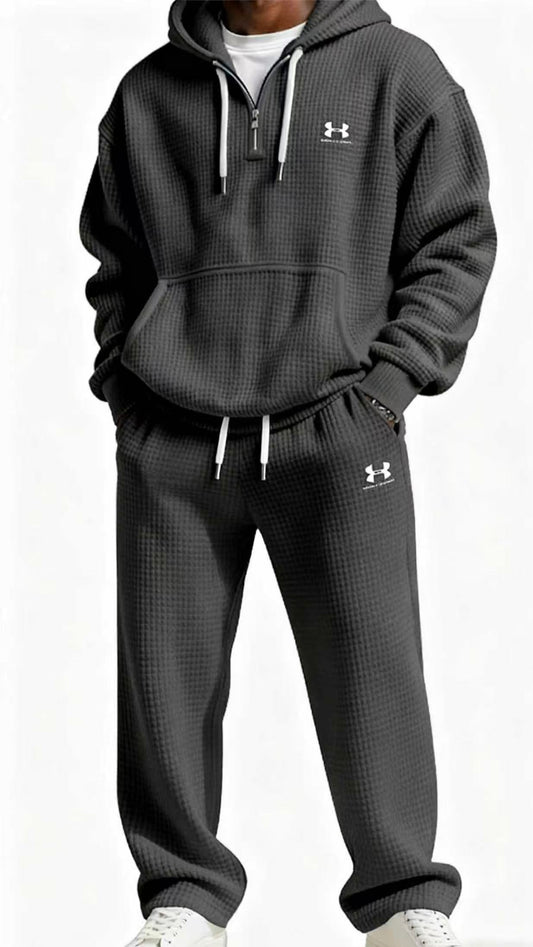Men's Knit Hoodie Sweatpants Set