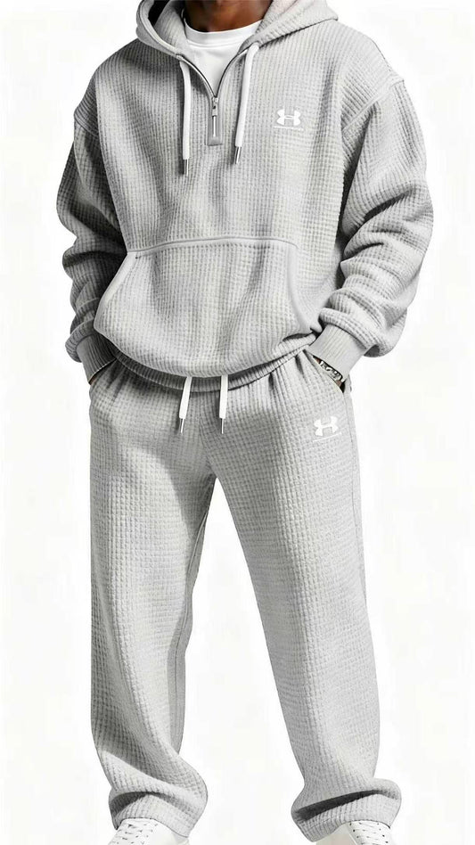 Men's Knit Hoodie Sweatpants Set