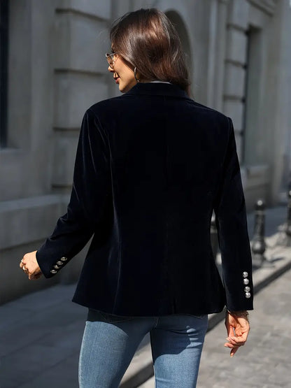 Talia | Elegant Velvet Blazer
