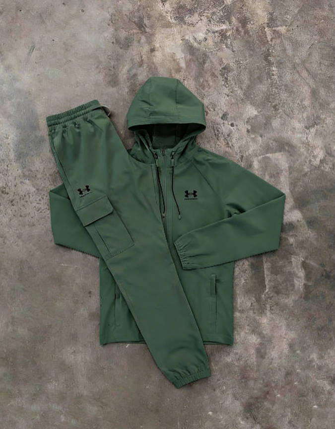 Under Armour Woven Vibe Stone Tracksuit - Jacket / Pant