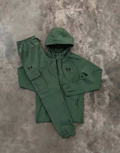 Under Armour Woven Vibe Stone Tracksuit - Jacket / Pant