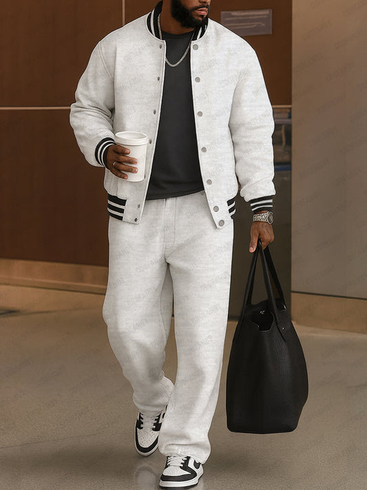 Luxury Classic Striped Jacket & Pants Set