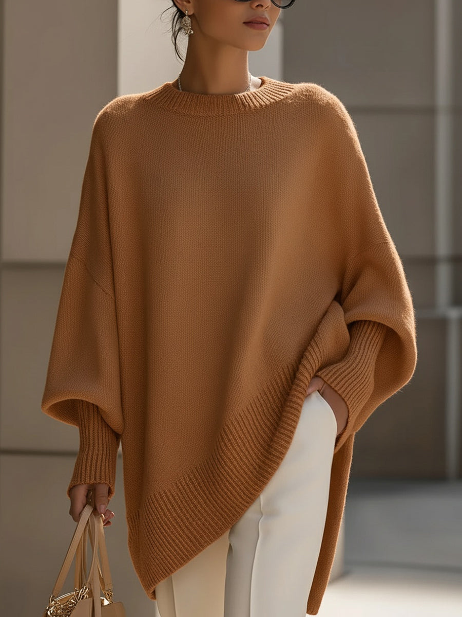 Sophisticated Wool Blend Sweater - Versatile & Comfortable