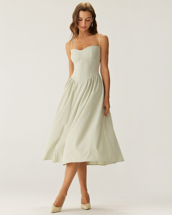 Chic Elegant Midi Slip Dress - Timeless Charm