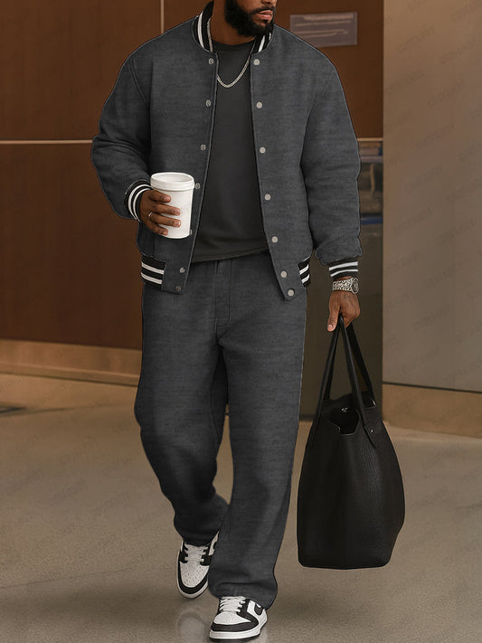 Luxury Classic Striped Jacket & Pants Set